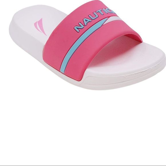 Nautica Big Girls Stono 2 Pink slide sandals - Picture 1 of 11